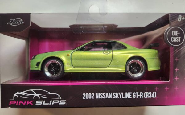 JADA 1:32 PINK SLIPS 2002 NISSAN SKYLINE GT-R R34 35683