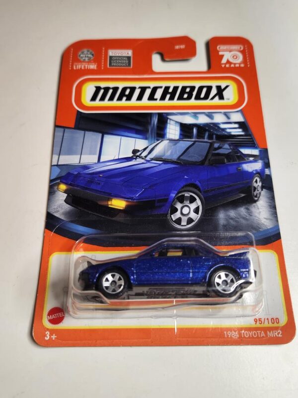 Matchbox 1984 Toyota MR2 Blue Open light