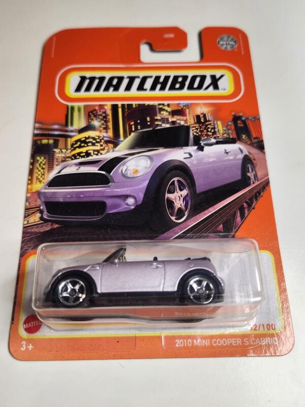 Matchbox 2010 Mini Cooper S Cabriq Purple