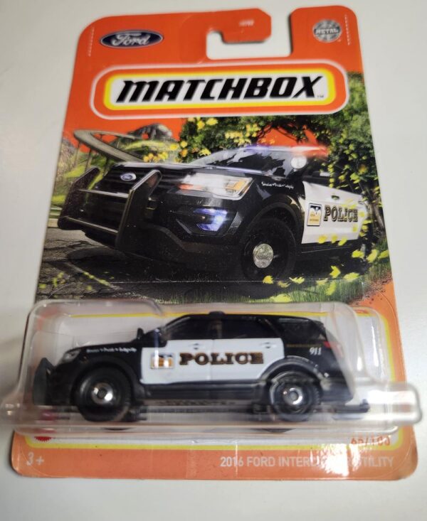 Matchbox 2016 Ford Interceptor Utility Police Black