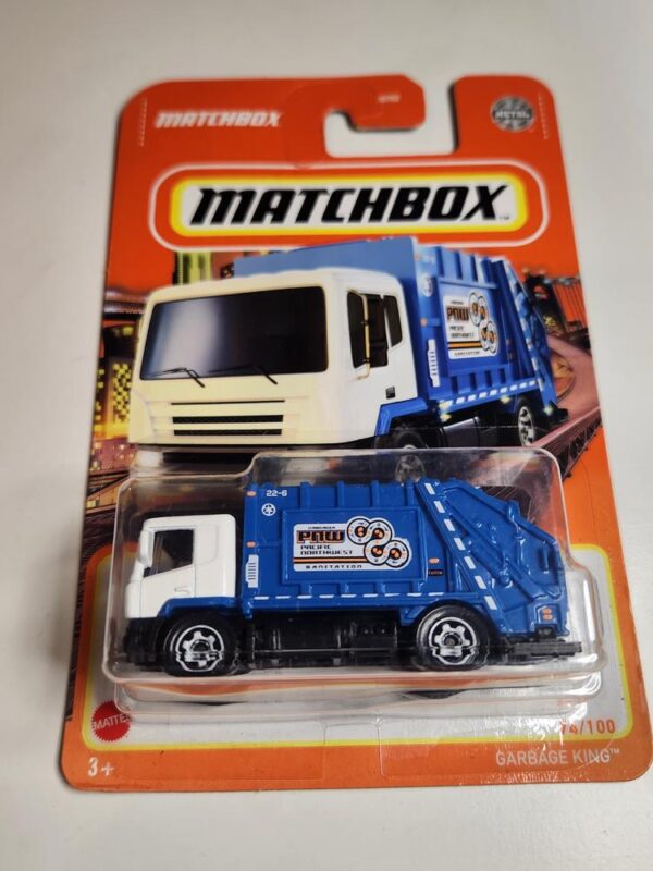 Matchbox Garbage King Blue