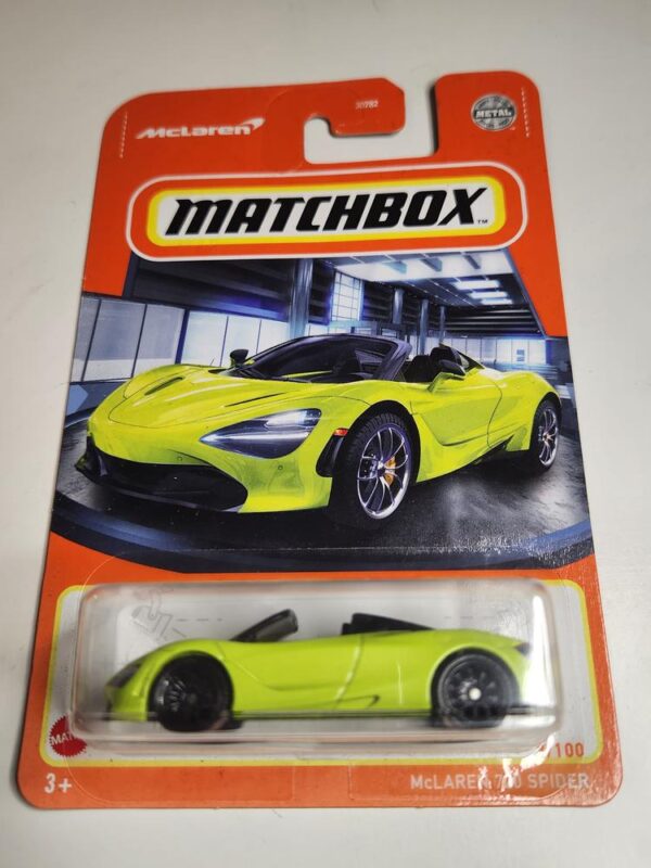 Matchbox Mclaren 720 Spyder Yellow