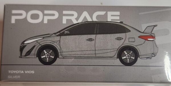 pop race toyota vios silver